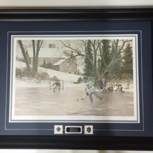 penalty shot autographed by frank mahovlich